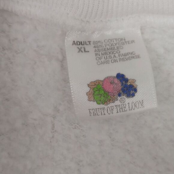 Vintage 90s Fruit of the Loom Adult XL Florida Seashells Beach Pullover Sweater - Picture 6 of 6